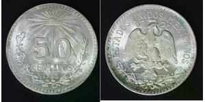 MEXICO 50 Centavos 1943 - Silver 0.720 - XF- - 1384