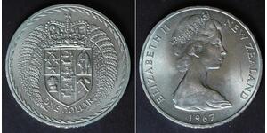 NEW ZEALAND 1 Dollar 1967 - Copper/Nickel - Decimalization Commemorative - 3822