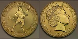 NEW ZEALAND 50 Cents 2006 - Al-Ae - Chronicles of Narnia / Mr. Tumnus - UNC - 7*