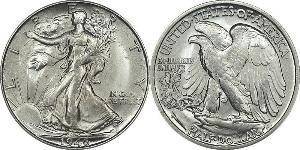1/2 Dollar USA (1776 - ) Silver 
