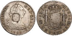 8 Real Impero spagnolo (1700 - 1808) Argento Carlo IV di Spagna (1748-1819)