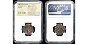 BYZANTINE. Constans II. 641-668.  Follis, Large M, NGC Certified