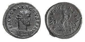 ALLETTO (293-296) Antoniniano. D/ Busto radiato, paludato e corazzato R/ La Providentia stante con cornucopia. RIC V.2-111 Mi g 3,56 BB