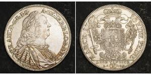  
 
    1762, Nuremberg (Free City), Francis I Stephen. Scarce Silver Thaler Coin. AU-  Mint year: 1762  Denomination: Thaler  Reference: Davenport 2486, KM-333. R!  1st Mint Official: Johann Mar ...