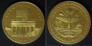 MARSHALL ISLANDS 5 Dollars 1990 - Copper/Nickel - German Unification - 3832