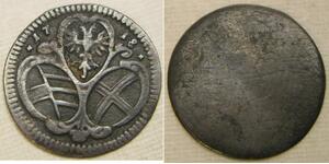 AUSTRIA 1/2 Kreuzer 1718 - Billon - Mint Vienna - Karl VI. (1711-40) - VF -2419*