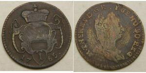 AUSTRIA (Empire) 1 Pfennig 1765 - Copper - Maria Theresa - VF - 4116 *
