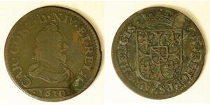NEVERS & RETHEL (France) 2 Liard 1610 - Copper - Charles of Gonzaga - 4188