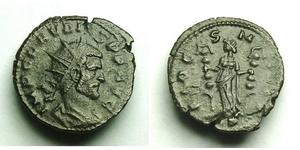 
          
           
             
              CLAUDIUS II AE ANT 
           
           
             
              Description: 
              
              Date: C, 269-270 AD 
        ...