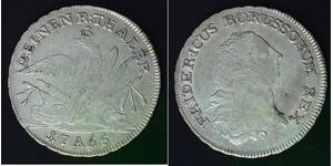 PRUSSIA (German State) 1/2 Thaler 1765 B - Silver 0.750 - Friedrich II. - 4202