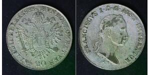 AUSTRIA 20 Kreuzer 1833 C - Silver 0.583 - Franz II. (I.) - VF - 2937