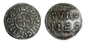 1 Dinar Frankish Empire (481-843) 銀 虔誠者路易