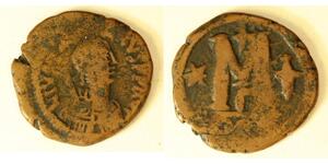 BYZANTIUM Follis ND - Bronze - Justin I. (518-527) - 4451