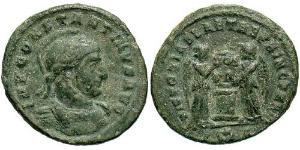 1 Follis /  AE3 Impero romano (27BC-395) Bronzo Costantino I (272 - 337)