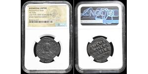 BYZANTINE. Anonymous Christ Follis, 975-1035 AD. Class A2/A3, NGC Certified