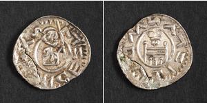  
  1061-1092, Bohemia, Wratislaus II. Silver Denar Coin. Repaired XF! Prague mint!  Ruler: Wratislaus II. Denomination: Denar Mint Period: 1061-1092 Mint Place: Prague (Bohemia) Reference: Smerd ...