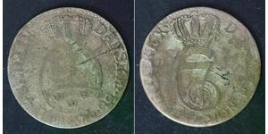 NORWAY 8 Skilling (1/2 Mark) 1788 HIAB - Silver 0.562 - 1497