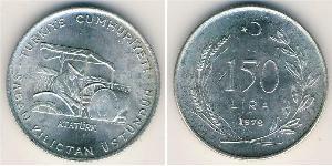 150 Lira 土耳其 銀 