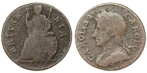 Great Britain - 1 Farthing 1674 -  Charles II