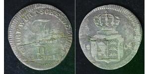 WURTTEMBERG (German State) 3 Kreuzer 1804 - Silver 0.333 - Friedrich - 2753
