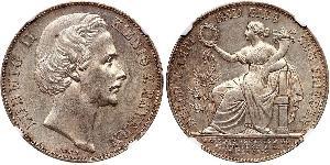 1 Талер Королівство Баварія (1806 - 1918) Срібло Людвіг II (король Баварії)(1845 – 1886)