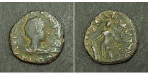  
  Kushan Empire, Kujula Kadphises (50-90 AD) Reduced Æ Tetradrachm Coin. VF  Condition: VF Mint Period: 50-90 AD References: MACW # 2906-2910. Mint Place: Uncertain Begram or Taxila area mint.  ...