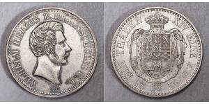 
							1839,  Brunswick-Wolfenbuttel, William (Duke). Scarce Silver Thaler Coin. XF-AU!
Mint   Year: 1839Reference: KM-1131.Denomination: Thaler 
  Mint Place: Brunswick
Mint Official: Carmer vo ...