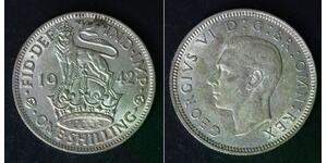 GREAT BRITAIN 1 Shilling 1942 - Silver 0.500 - George VI. - VF/XF - 3463
