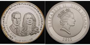 NIUE 1 Dollar 2011 Proof - Royal Wedding - 1329 