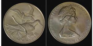 BRITISH VIRGIN ISLANDS 1 Dollar 1974 FM - Copper/Nickel - Elizabeth II. - 2844