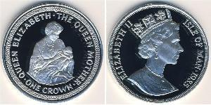 1 Крона(английская) Остров Мэн Серебро 