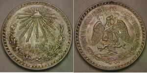 MEXICO 1 Peso 1943 M - Silver 0.72 - aUNC - 1792 *