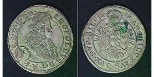 SILESIA (German State) 3 Kreuzer 1699 FN - Silver - Leopold I. - VF - 475