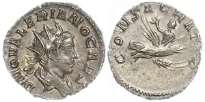 Kaiserzeit, Valerianus II. Antoninian, Köln. RIC 9. Schöne Patina. Vorzüglich