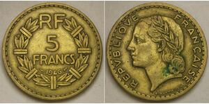 FRANCE 5 Francs 1946 - Aluminium-Bronze - VF - 2594 *