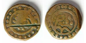 INDIA (Jodhpur) Falus AH1220 - Copper - Shah Alam II. - 654
