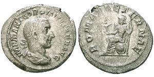1 Денарій Римська імперія (27BC-395) Срібло Гордіан I Африкан (159-238)