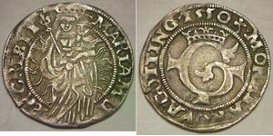 GOTTINGEN (German City) 1 Mariengroschen 1550 - Silver - XF- - 886 *