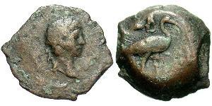 1 Hemiobol Римская империя (27BC-395) Бронза Адриан (76 - 138) 