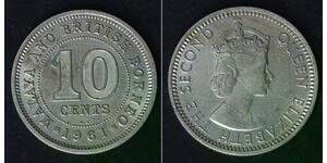 MALAYA AND BRITISH BORNEO 10 Cents 1961 KN - Copper/Nickel - Elizabeth II - 4618