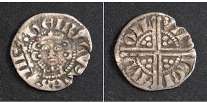  
  1247, Kingdom of England, Henry III. Hammered Silver Long-Cross Penny Coin. aVF!  Moneyer: Renaud Mint Place: London  Mint Period: 1247-1272  Reference: North 998, S 1374.   Denomination: Lon ...