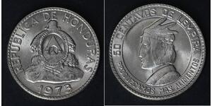 HONDURAS 50 Cents 1973 - Copper/Nickel - F.A.O. - aUNC - 4002