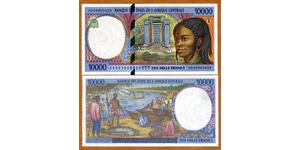 Central African States, GABON, 10000 (10,000) Francs, 2000, P-405Lf, UNC