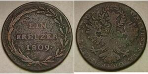 TYROL (Austrian County) 1 Kreuzer 1809 - Copper - Andreas Hofer - VF - 3227 *