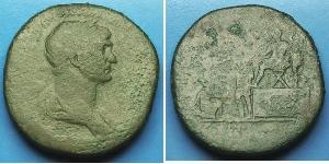  
           
            
             
              TRAJANAE SESTERTIUSSCARCE  
            
            
             
              Description: 
              
              Date: C, 116-11 ...