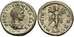 1 Denarius Roman Empire (27BC-395) Silver Geta (189-211)