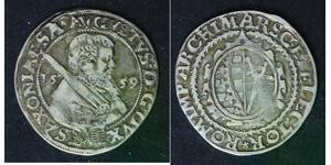 SAXONY (Germany) 1/8 Thaler 1559 - Silver - August (1553-1586) - VF - 2411