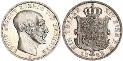 1 Thaler Duché de Brunswick (1815 - 1918)  Ernest Ier de Saxe-Altenbourg (1826 - 1908)