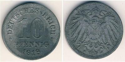 10 Pfennig Alemania Zinc 