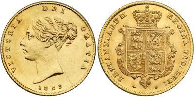 1/2 Sovereign Regno Unito di Gran Bretagna e Irlanda (1801-1922) Oro Vittoria (1819 - 1901)